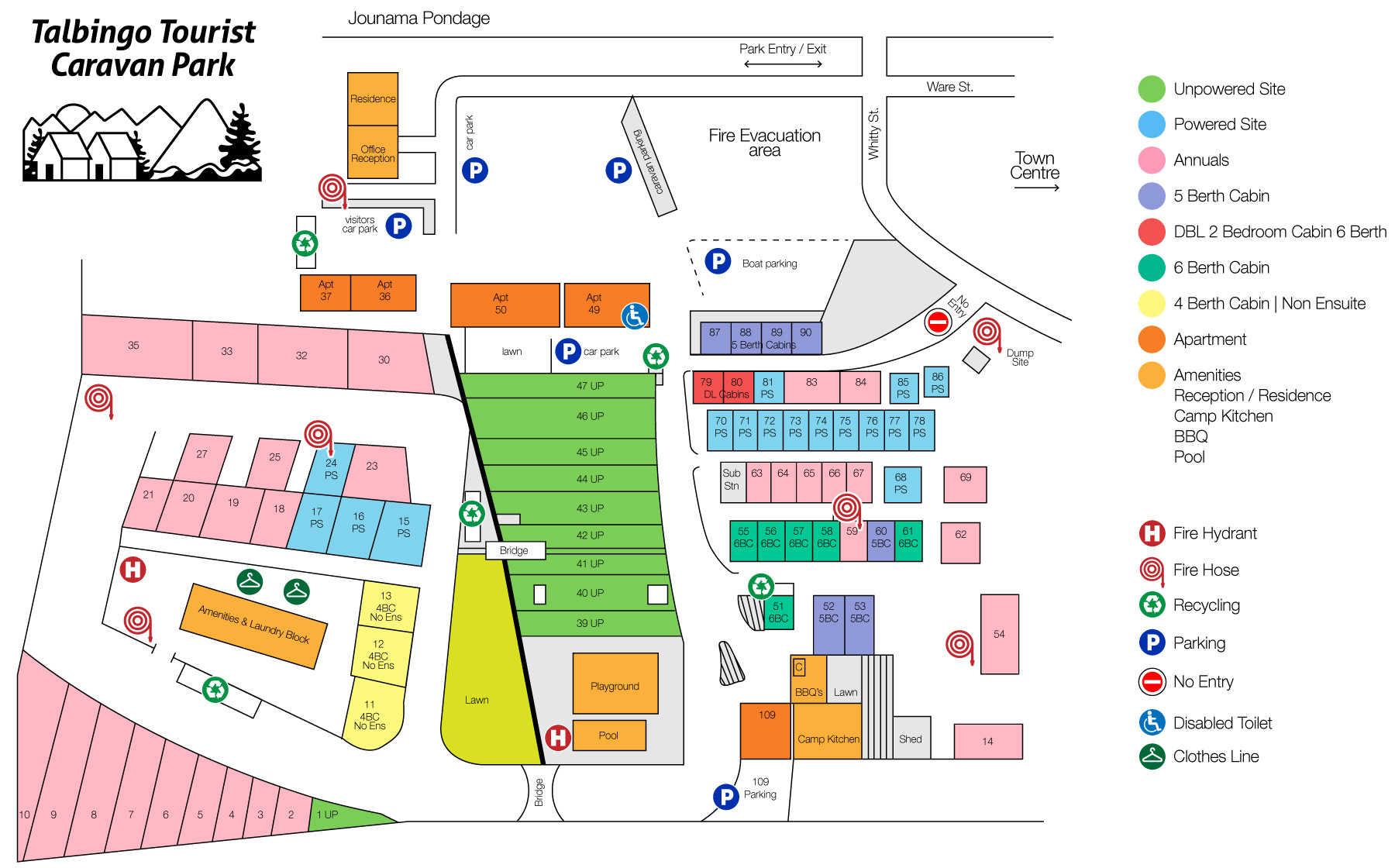 Caravan Park Map